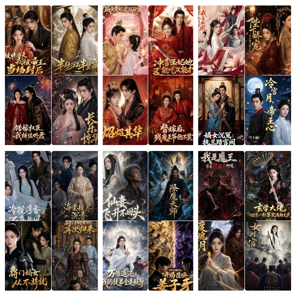 黃果短劇《咸魚貴妃寵冠后宮》古裝愛情短劇海報